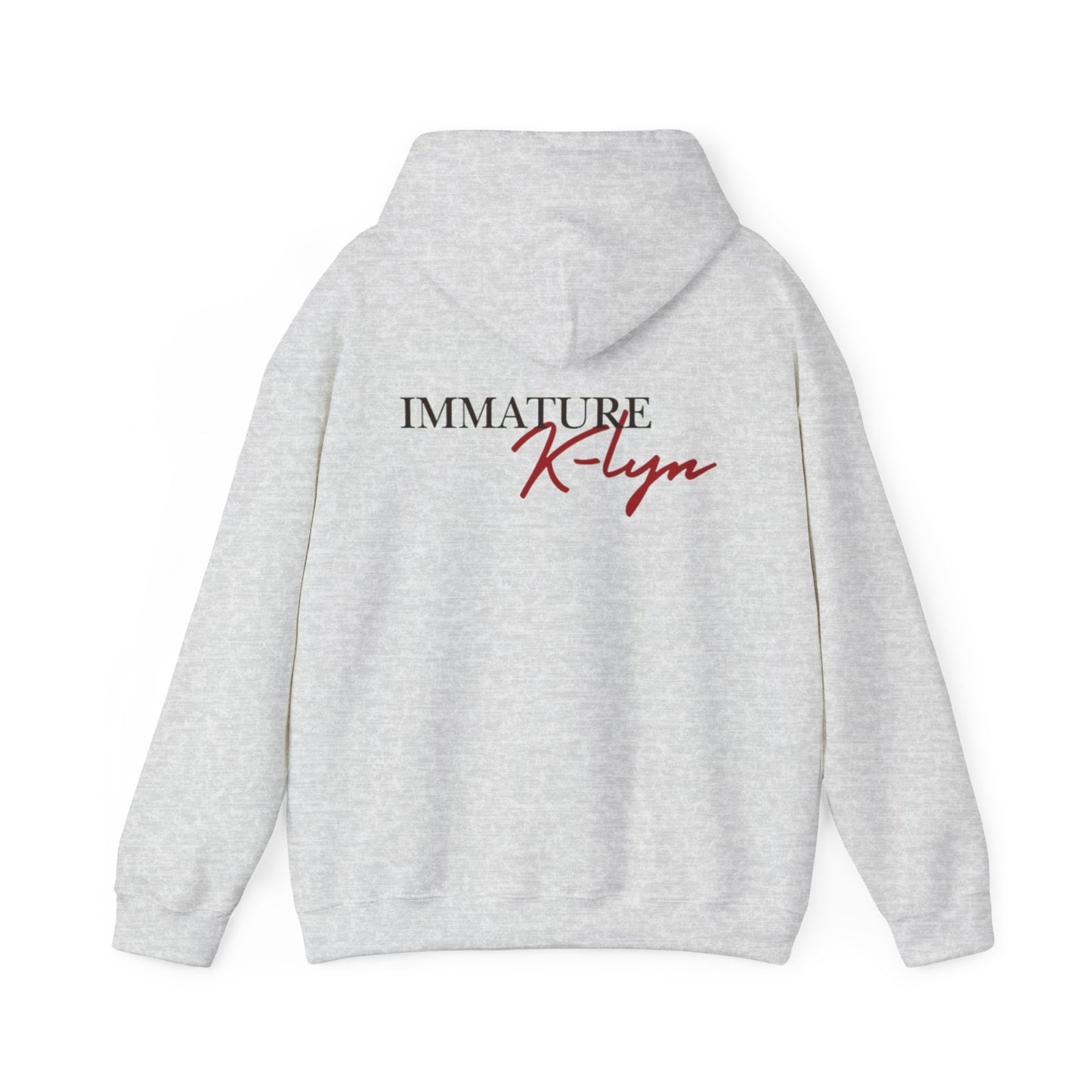 Custom Name Hooded Sweatshirt - Immature K-Lyn Design for Casual Style