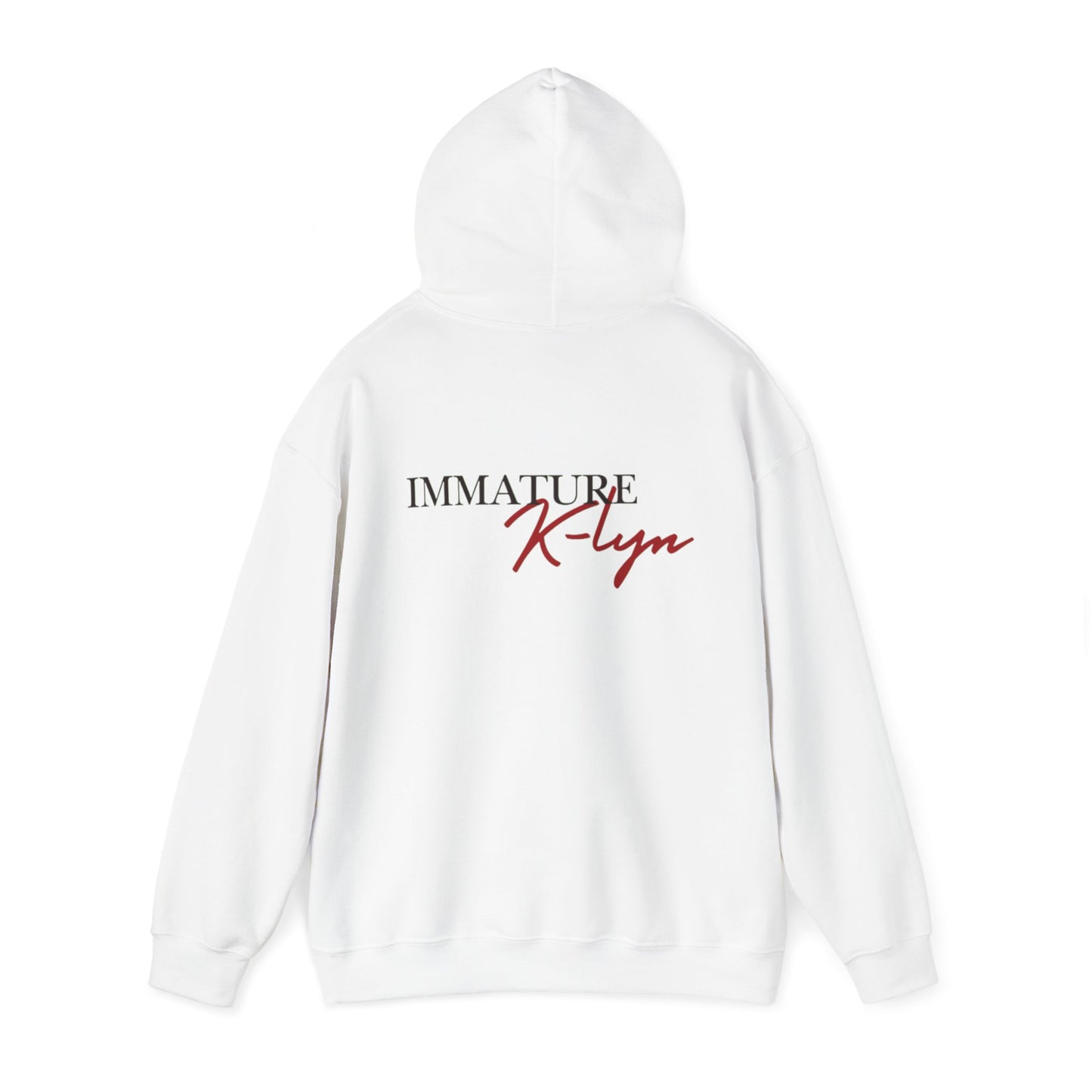 Custom Name Hooded Sweatshirt - Immature K-Lyn Design for Casual Style