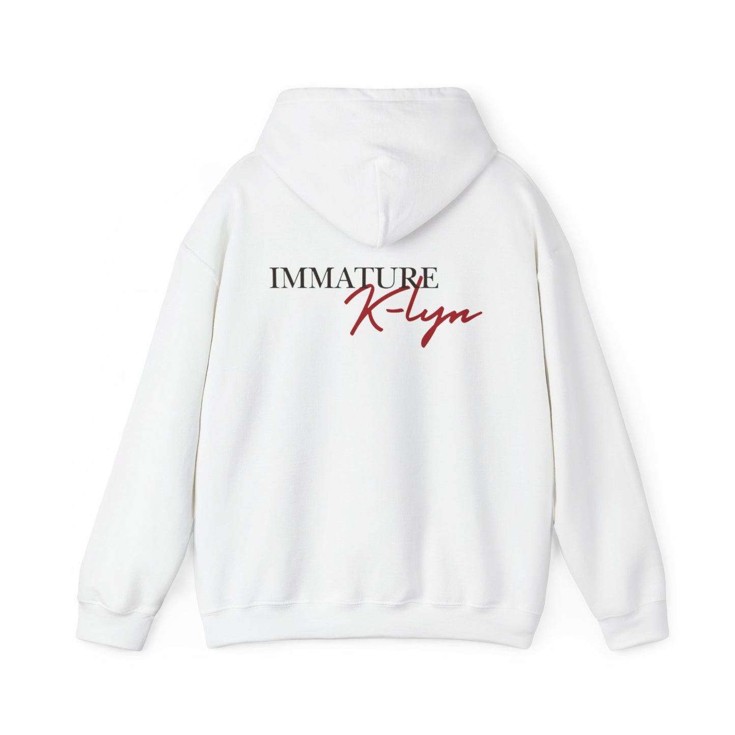 Custom Name Hooded Sweatshirt - Immature K-Lyn Design for Casual Style