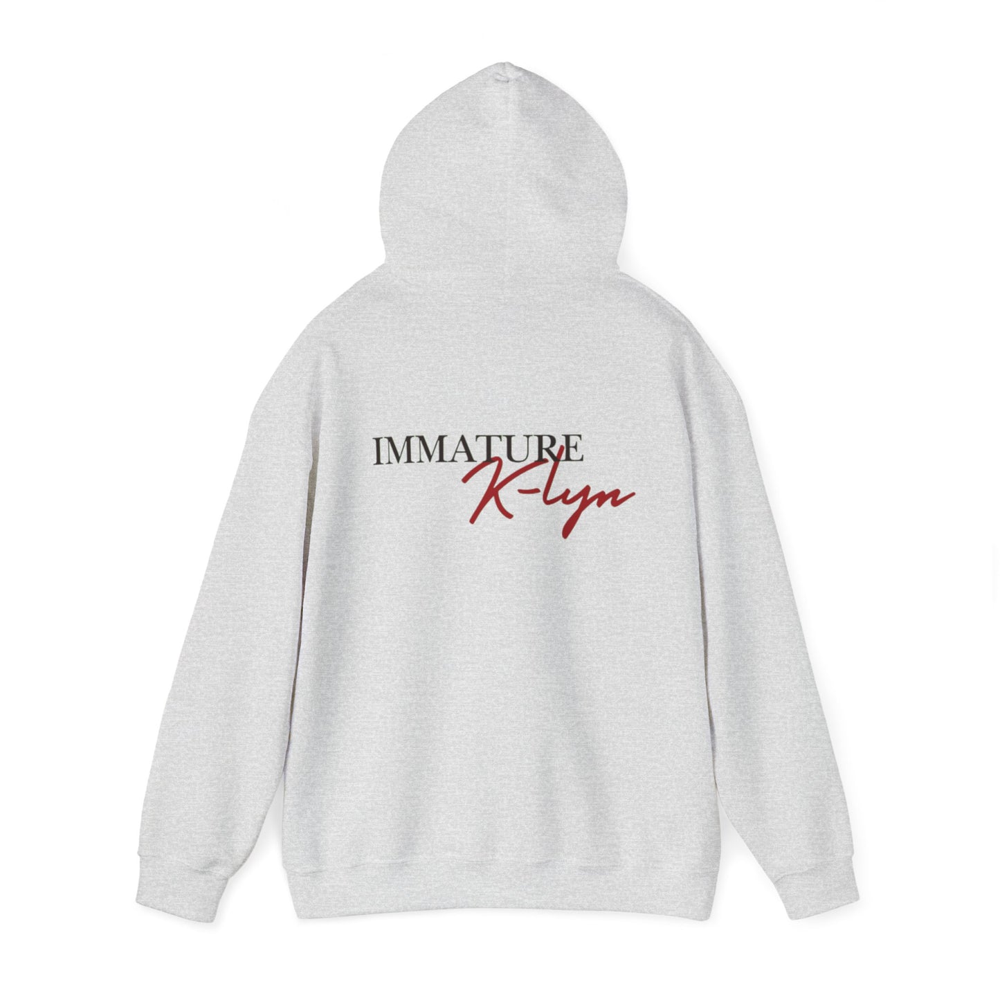 Custom Name Hooded Sweatshirt - Immature K-Lyn Design for Casual Style